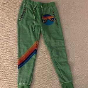 Aviator Nation green sweatpants